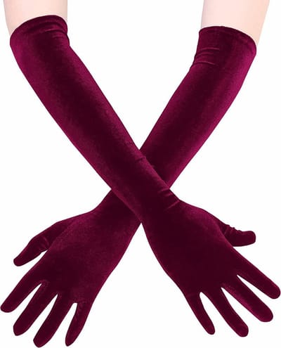 Cosensi - Dailygoods - Lange Rekbare Handschoenen voor Dames voor Feest en Bruiloft