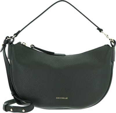 COCCINELLE Leren Handtas Schoudertas C-Easy Handle Bag Alga Donkergroen