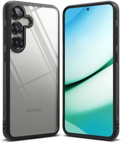 Ringke Fusion Bold | Hoesje Geschikt voor Samsung Galaxy S25 Plus | Back Cover Transparant / Zwart