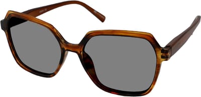 Vista Bonita MIRA – Zonneleesbril UV400 – Sterkte +0.50 – Kleur Amber Dawn – Oversized model - lichtgewicht montuur – Goede pasvorm – Met flexveren - Inclusief etui en doekje