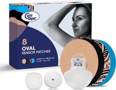 CureTape Patches MIX - Sensor Pleisters - Mix - Pleisters voor Freestyle Libre, Dexcom en Medtronic Guardian sensoren - 8 Stuks