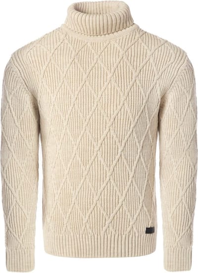 Carisma Heren Coltrui Gebreid Met Motief Beige 7863 - XXL