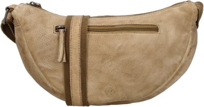 Hide & Stitches Paint Rock Schoudertas - Crossbody - Leer - Ritssluiting - Dames - Leren Dames Tas - Zand