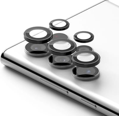 Fonu Camera lens protector Samsung Galaxy S23 Ultra - Zwart