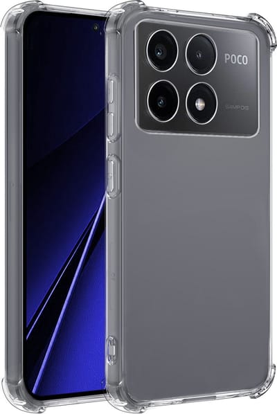 Hoesje - Geschikt voor Xiaomi Poco X6 Pro 5G - Sterk & Shockproof - Siliconen Shock Case - Hoes Cover - Telefoonhoes - Transparant