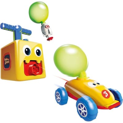 Mediashop Balloon Zoom - Ballon-auto-speelgoed voor kinderen vanaf 3 jaar - inclusief auto en raketmodus - gloeit in het donker