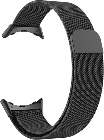 Milanees bandje - geschikt voor Google Pixel Watch 4 (41mm) / Pixel Watch 3 (41mm) / Pixel Watch 2 / Pixel Watch - zwart