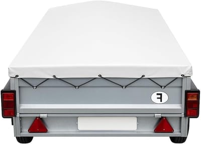 Aanhangerzeil - Afdekhoes Trailer - Transport Beschermen - Waterdicht Uv-bestendig - 191x121x10 cm - Wit