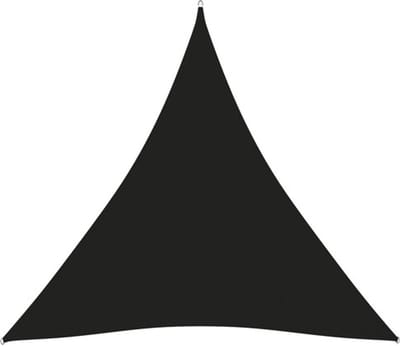 vidaXL - Zonnescherm - driehoekig - 3x3x3 - m - oxford - stof - zwart