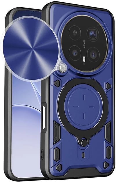 Hoesje geschikt voor HONOR Magic8 Pro - Techsuit CamGuard Pro Back Cover - Blauw