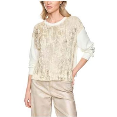 Regular fit sweatshirt van katoenmix met scheerwol
