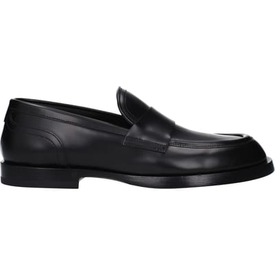 Dolce & Gabbana Zwarte Leren Instap Loafers