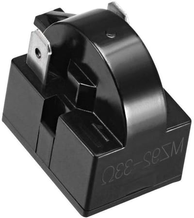 Koelkast Startrelais - Compressor Relais - Koelkast Reparatie - 2-polig Ontwerp - 3.3 x 2.2 x 2.8 cm - Zwart