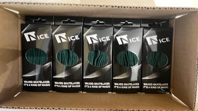 Nice Wax Veter voor noren 160 cm (Diverse Kleuren) (Kleur - Donker Groen, Maat - 160cm)