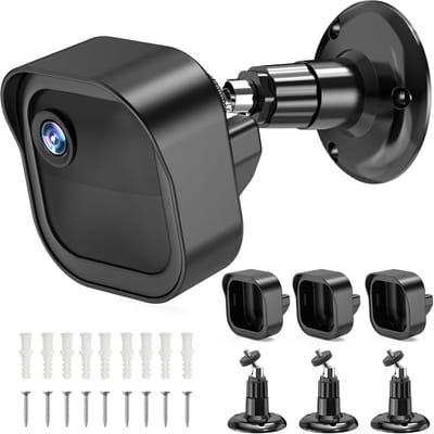 3-Pack Camera Montagebeugels voor Buitenbeveiliging, 360° Verstelbaar met Weerbestendige Beschermhoes
