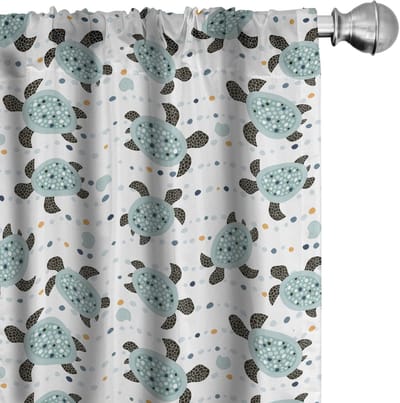 ABAKUHAUS Aboriginal – Voorhangen 2x75x225 cm – Microvezel – Kadettblauw