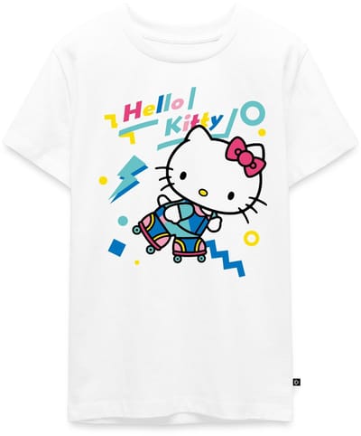 Hello Kitty Jaren 90 Stijlen Met Rolschaatsen Premium T-Shirt Tiener