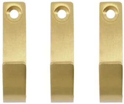 Meraki Haken Thapsus messing - 3 stuks