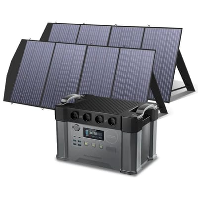 ALLPOWERS Zonnegeneratorset 2400W (S2000 Pro + SP033 200W zonnepaneel) - S2000 Pro+2 stuks SP033 200W zonnepaneel