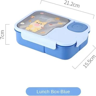 Kinder Bento Lunchbox Kawaii Cartoon Verwarmbaar 3 Vakjes Broodje Snack Voedsel Opslag Schattige Meisjes Studenten Speciaal Kantine