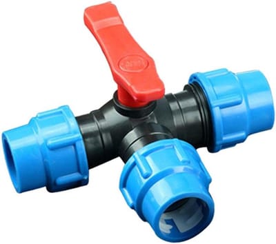 Store_9 - Water Compression Assembly - 32mm - Hoogwaardige Waterdichte Verbinding - Zwart+Blauw - Irrigatie Gereedschap - Geschikt voor Tuinieren -...