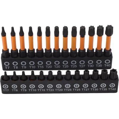 26 Delen Schroevendraaier Bit Ster S2 Legering Staal 1/4 inch Zeskant Schacht Schroevendraaier Bit voor Onderhoud