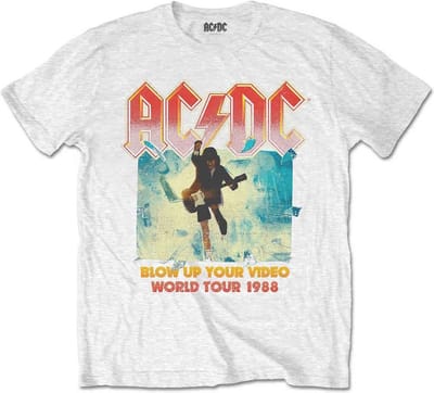 AC/DC - Blow Up Your Video Heren T-shirt - S - Wit