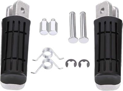 Motorfiets Voetsteunen - Pedalen Paar - Comfortabel Rijden - Antislip Grip - 148 cm - Zwart