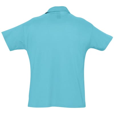 SOLS Heren Zomer II Pique Poloshirt met korte mouwen (Blauw Atol)