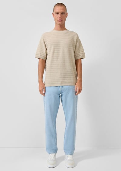 Rechthoekige Jeans Vijf Zakken Mid Rise QS Pete