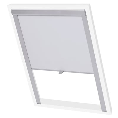 vidaXL - Rolgordijn - verduisterend - wit - MK06 - GGL - en - GGU