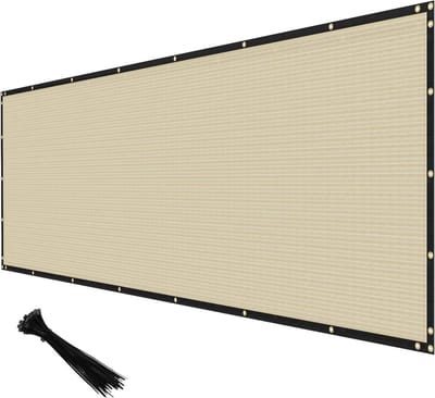 Privacyhek Scherm - Windscherm Tuin - Buiten Privacy - 85% Zonblokkering - 152x518cm - Groen