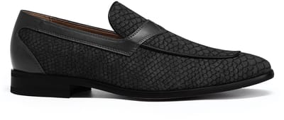 ALLTHEMEN Heren Tweekleurige Instappers Loafer - Schubbenpatroon - 40