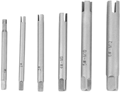 Dailygoods- Schroef Extractor 6 Stuks - Verwijdert Gestripte/Broken Schroeven - Duurzaam - Tap Remover - Geschikt voor Huisreparaties - Industrieel Gebruik - Schroefverwijderaar