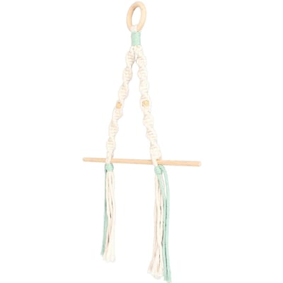 Porte-serviettes en macramé Simple Élégant Installation Facile Porte-serviettes en Corde de Coton pour Salle de Bain white