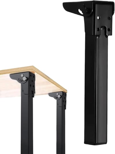Inklapbare Tafelpoten - Reservepoot Set - Meubel Reparatie - Hoog Draagvermogen - 600 kg - Meerkleurig
