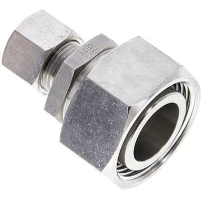 12L & 28L RVS Rechte Snijringkoppeling Draaidoorvoer 160bar ISO 8434-1