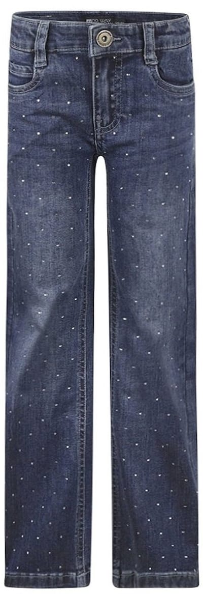 No Way Monday Meisjes Wide Leg Fit Jeans - Blue jeans