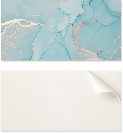 Zelfklevend PVC-eetkamerpaneel met afbeelding, 100x50 cm, abstract vloeiend patroon