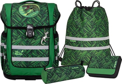 McNeill Schooltas Ergo Compacto Schoolbag Set 5-delig Wow Groene