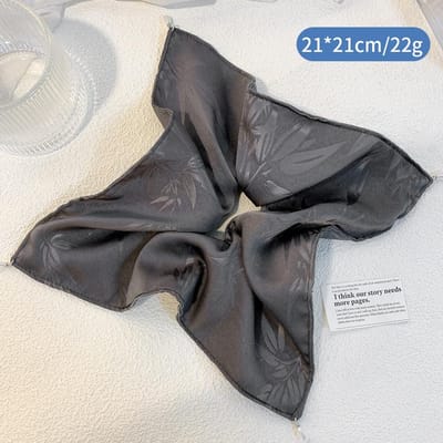 Grand Chouchou pour Femmes Chouchou Surdimensionné Tempérament Corde à Cheveux Foulard Carré Français Nouveaux Accessoires Cheveux Coiffure Bandes Cheveux Filles One Size noir