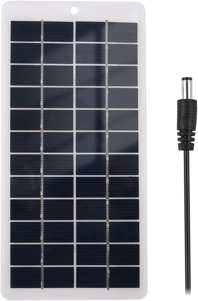 Zonnepaneel - Draagbare lader - Energie opwekken - Lichtgewicht ontwerp - 5 Watt - Zwart
