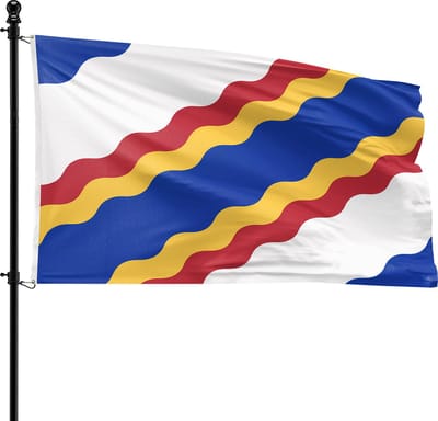 VlagDirect - Ten Boer vlag - Gemeente Ten Boer vlag - 90 x 150 cm.