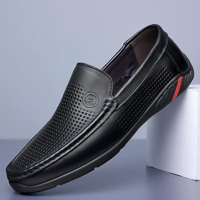 Nieuwe Eenvoudige Grote Maat Heren Casual Sandalen Schoenen Heren Set van Voeten Holle Rijschoenen Echt Leer Doudou Schoenen voor Heren 48