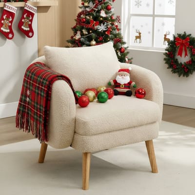 BLACKCOLORS Moderne, strakke fluwelen fauteuil met kussens, fauteuil met extra dikke kussens, eenvoudige fauteuil, gestoffeerde fauteuil, relaxfauteuil, stoel met massief houten poten