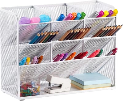 Multifunctionele Penhouder Organiser - Bureauopslag voor Kantoorbenodigdheden - Opbergrek voor Pennen, Potloden, en Accessoires - Kunstbenodigdheden Organiser voor Thuis of Kantoor