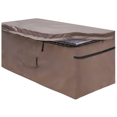 Dailygoods- Afdekking waterdicht - Beschermhoes met ritssluiting - Ventilatieopening - 420D Oxford - 130 x 71 x 67 cm - Geschikt voor tuinbox - Tuinboxhoes