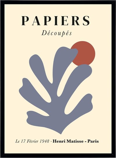 Poster Henri Matisse - Papiers Decoupes - Abstracte Kunst Print - Cut Outs - Art - 50x70 cm