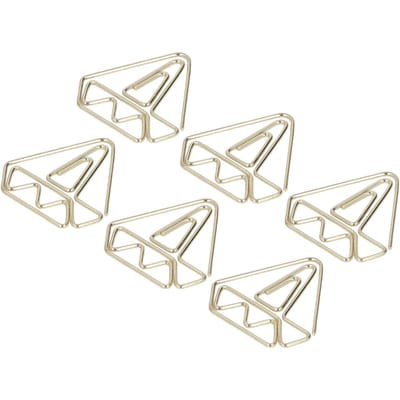 100 stuks Metalen Paperclips Gouden Elektroplating Proces Roestwerende Paperclips Antislip met beige