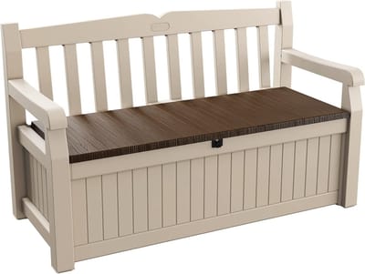 Zitbank voor Balkon en Tuin met Kussenbox - Weerbestendige Tuinbank 140 x 60 x 84 cm